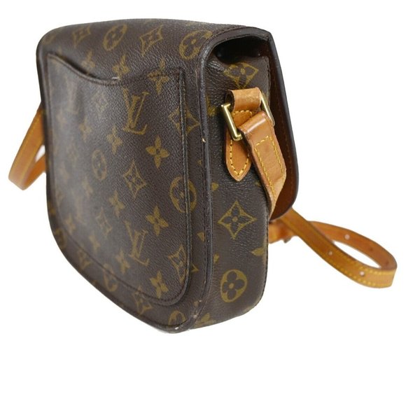 LOUIS VUITTON Saint Cloud MM Shoulder Bag Monogram Leather Brown M51243 33SH496 - Picture 15 of 16